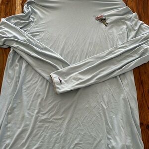 Men’s XL Patagonia Light Blue Long Sleeve Capilene Shirt Fly Fishing